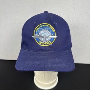 Vintage Great Lakes Cruise 2000 Navy Blue Ship Military Hat Snapback Cap